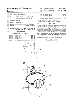 Tie band with display