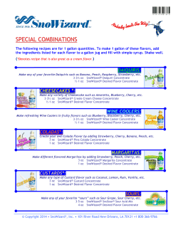 daiquiris: cheesecakes *: wine coolers: coladas