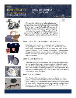 HOW TO COMPOST WITH WORMS