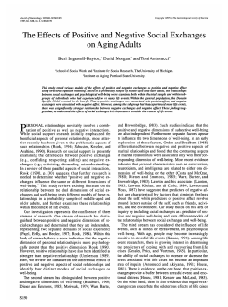 The Effects of Positive and Negative Social