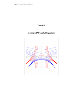 Ordinary Differential Equations