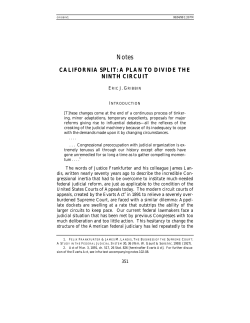 California Split: A Plan to Divide the Ninth Circuit