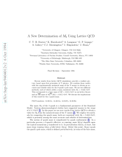 A New Determination of M_b Using Lattice QCD