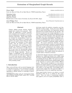 Extensions of Marginalized Graph Kernels Pierre