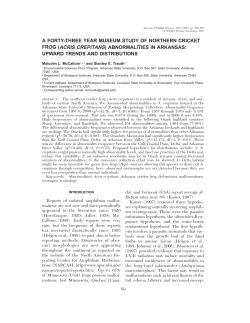 A FORTY-THREE YEAR MUSEUM STUDY OF NORTHERN