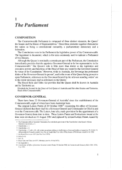 Chapter 1 - Parliament of Australia