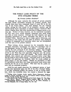 five civilized tribes - Oklahoma State University