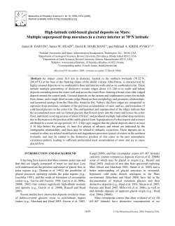High-latitude cold-based glacial deposits on Mars: Multiple
