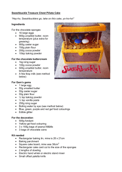 Swashbuckle Treasure Chest Pi&ntilde;ata Cake &ldquo;Hey