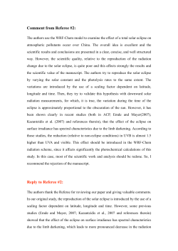 Comment from Referee #2: Reply to Referee #2: