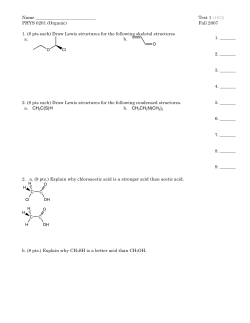 (8 pts each) Draw Lewis structures for the following skeletal structures