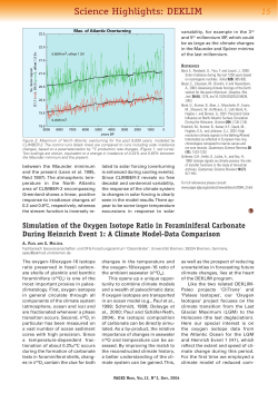 Simulation of the Oxygen Isotope Ratio in Foraminiferal Carbonate