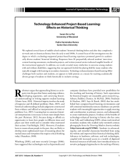 Journal of Special Education Technology, Volume 28(4)