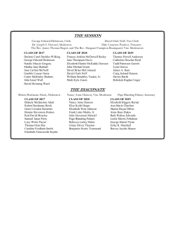 2017 Church Officers