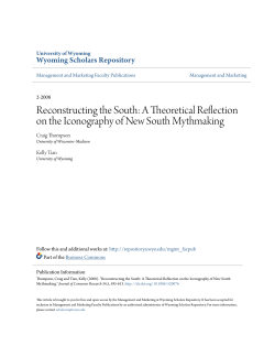Reconstructing the South: A Theoretical Reflection on the
