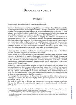 A catalogue of body patterning in Cephalopoda