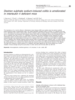 Dextran sulphate sodium-induced colitis is ameliorated in