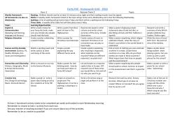 Autumn 2 Homework Grid