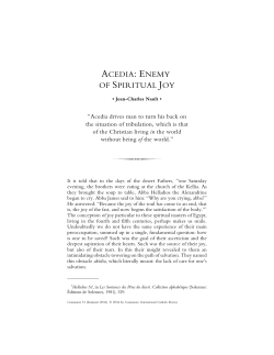 Enemy of Spiritual Joy