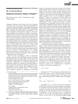 Nanoporous Structures: Smaller is Stronger