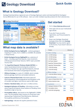 Quick Guide What is Geology Download? Get started What map