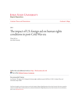 The impact of U.S. foreign aid on human rights conditions in post