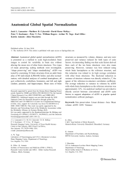 Anatomical Global Spatial Normalization
