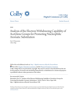 Analysis of the Electron Withdrawing Capability of Acetylene Groups