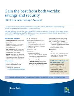 Gain the best from both worlds: savings and