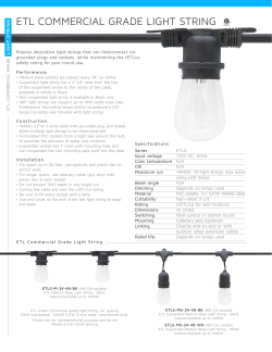 Commercial Grade Light Strings Cutsheet