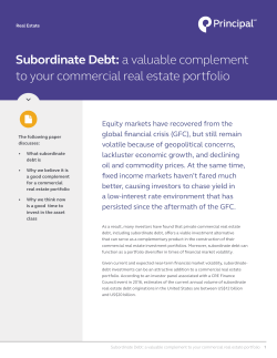 a valuable complement to your commercial real estate portfolio
