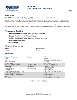 Acetone 434 Technical Data Sheet