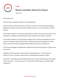 Nerd is Another Word for Smart
