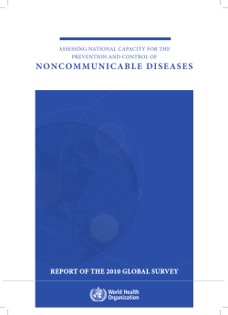 NONCOMMUNICABLE DISEASES - World Health Organization