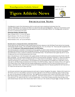 Tigers Athletic News - Transfiguration Catholic Church