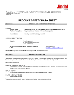 product safety data sheet