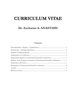 curriculum vitae - Qatar University