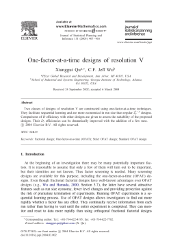 One-factor-at-a-time designs of resolution V