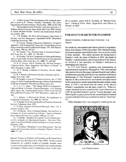 Faraday`s Search for Fluorine.