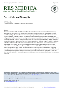 Nerve Cells and Neuroglia - University of Edinburgh Journal Hosting
