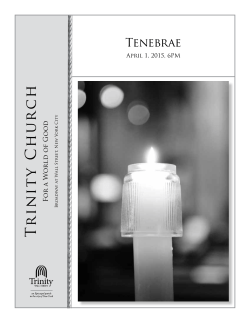 Tenebrae 2015 - Trinity Wall Street