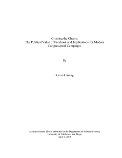 Crossing the Chasm: The Political Value of Facebook and