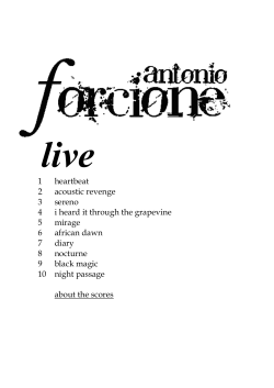 1 heartbeat 2 acoustic revenge 3 sereno 4 i