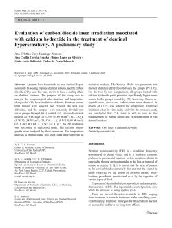 Evaluation of carbon dioxide laser irradiation associated