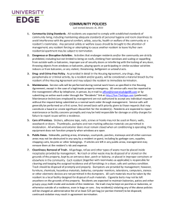 community policies