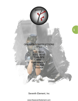 OPERATING INSTRUCTIONS V 5.3 DM