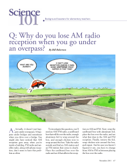 Q: Why do you lose AM radio reception when you go under
