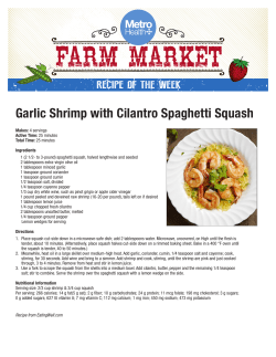 Garlic Shrimp with Cilantro Spaghetti Squash