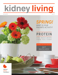 Issue 14 Spring 2016 - National Kidney Foundation