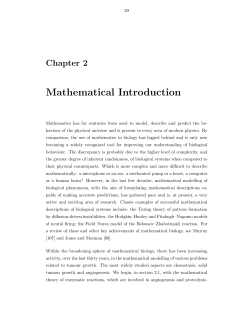 Chapter 2. Mathematical introduction